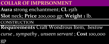Collar of Imprisonment